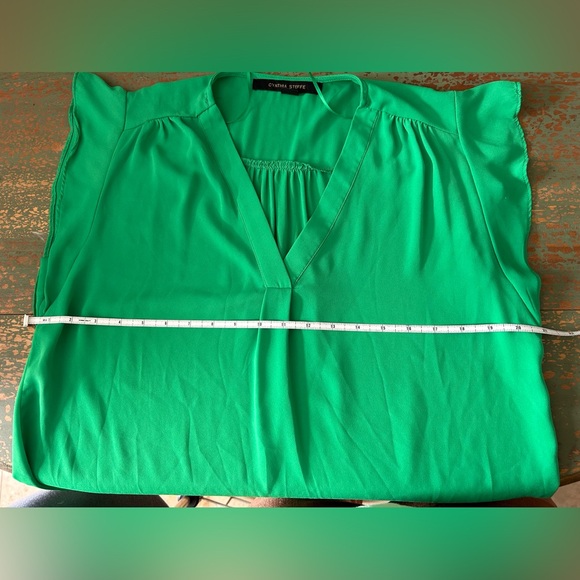 Cynthia Steffe Blouse/ top Green Size S - Picture 5 of 7
